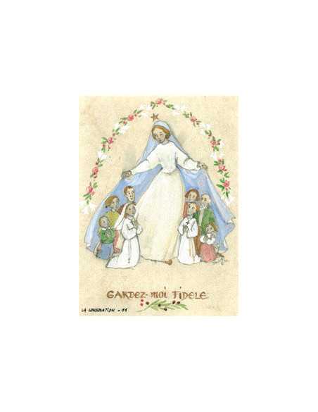 Image pour une profession de Foi de la Vierge Marie, réalisée par les sœurs de la Consolation.