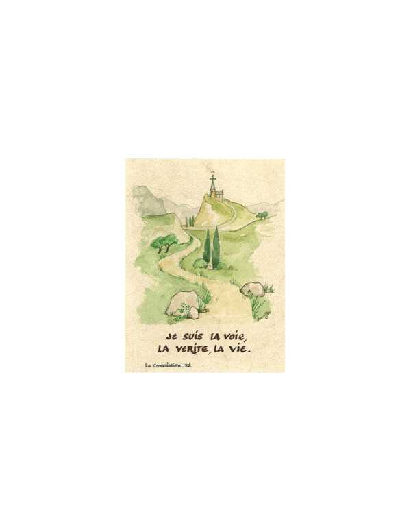 Image "Je suis la Voie, la Vérité, la Vie", réalisée par les sœurs de la Consolation.