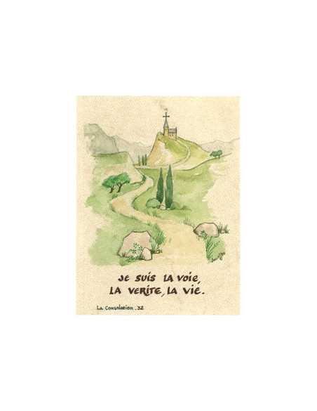 Image "Je suis la Voie, la Vérité, la Vie", réalisée par les sœurs de la Consolation.
