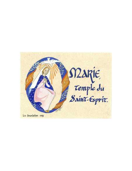 Image pour une confirmation, réalisée par les sœurs de la Consolation.