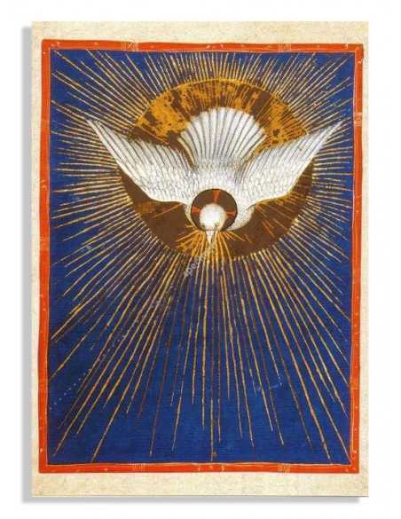 La Colombe du Saint-Esprit, Missel franciscain (XIV° s.). - Image