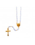 Stellor rosary iridescent crystal sapphire blue