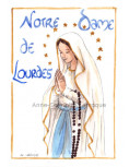 Notre-Dame de Lourdes - Carte Sainte Vierge Marie
