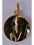 Médaille de la Vierge - plaqué or