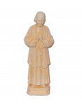 Statue du saint Curé d'Ars, en pierreline, ton ivoire de fabrication française