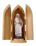 Statue en bois peint Sainte Teresa de Calcutta