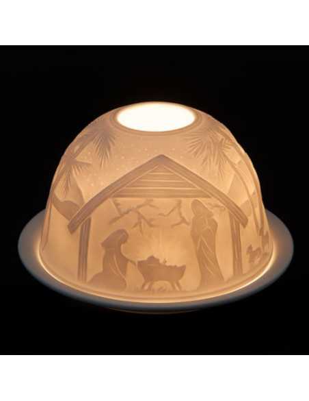 Photophore en porcelaine - Nativité