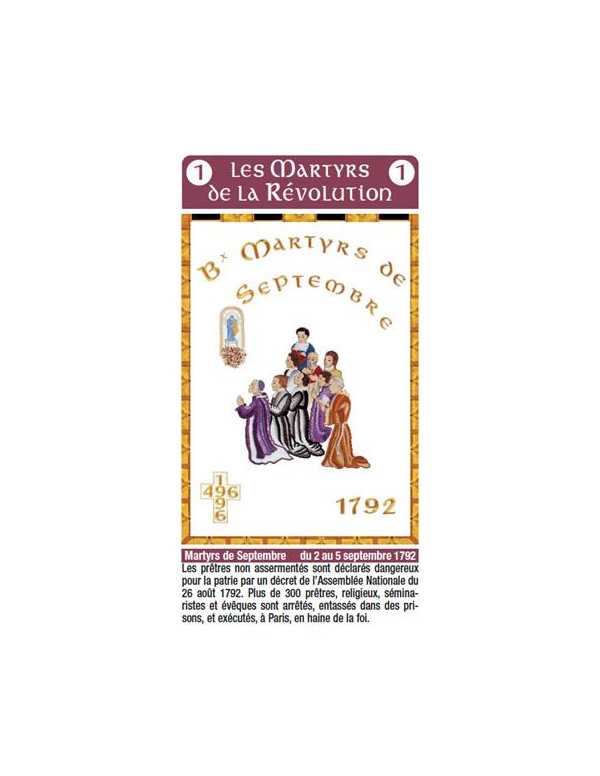 Jeu de cartes 7 "Saintes Familles"