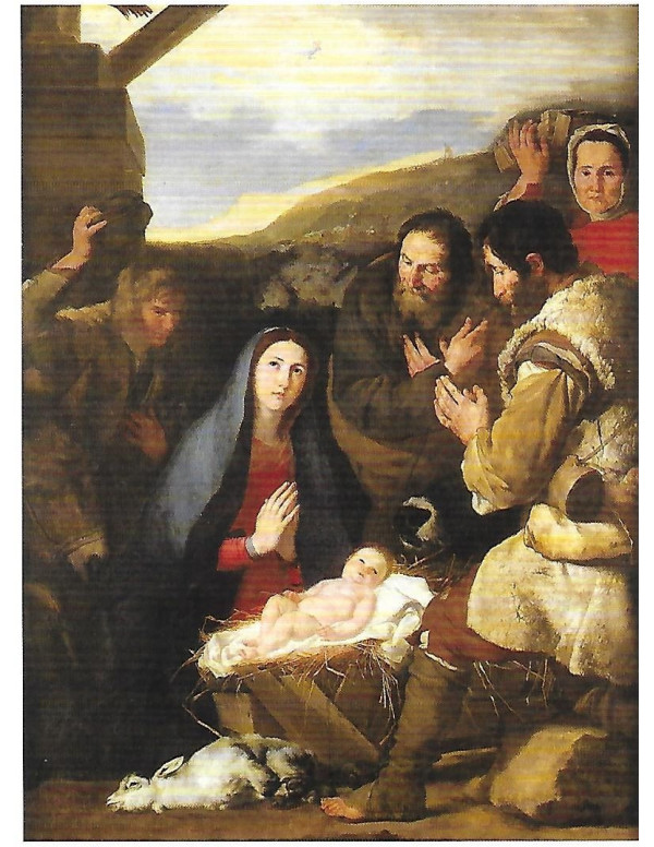 L'adoration des bergers de Josef de Ribera - Carte