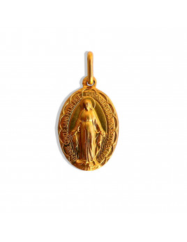 Médaille miraculeuse en métal doré.