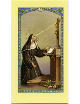 Image de Sainte Rita avec prière au dos.