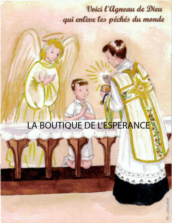 Image de première communion d'Anne-Charlotte Larroque