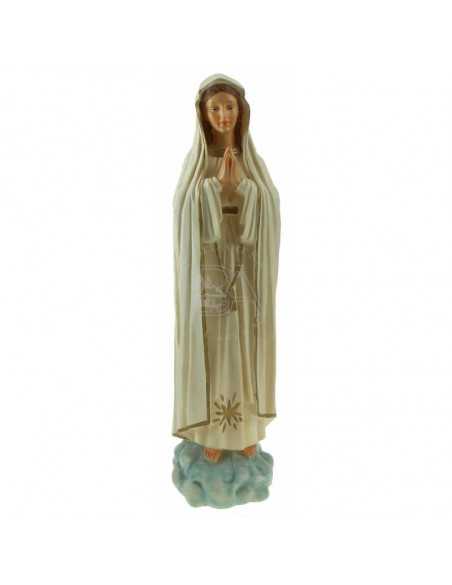 Statue de Notre-Dame de Fatima en résine peinte à la main