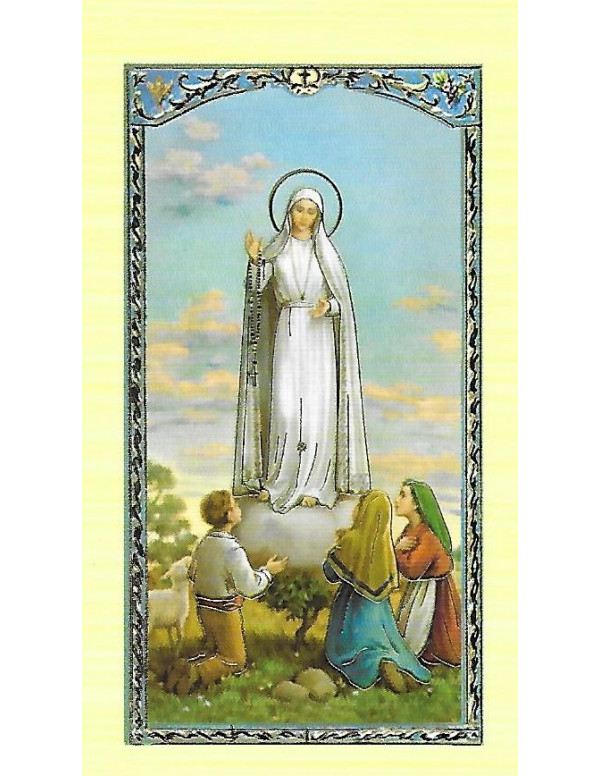 Notre-Dame de Fatima. Image avec prières
