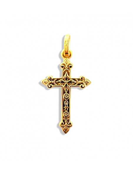 Croix ornée en plaqué or