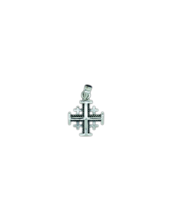 Pendentif croix de Jérusalem en argent 925°