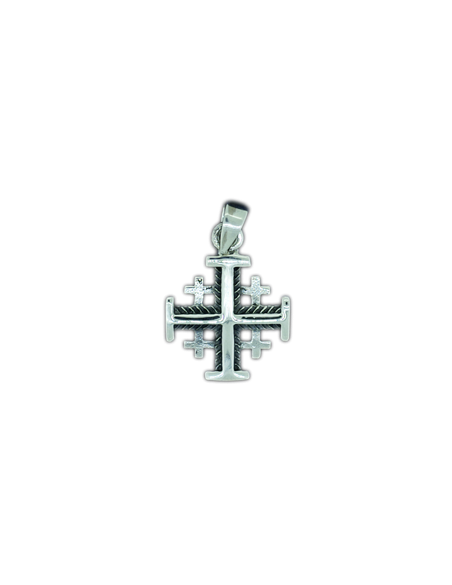 Pendentif croix de Jérusalem en argent 925°