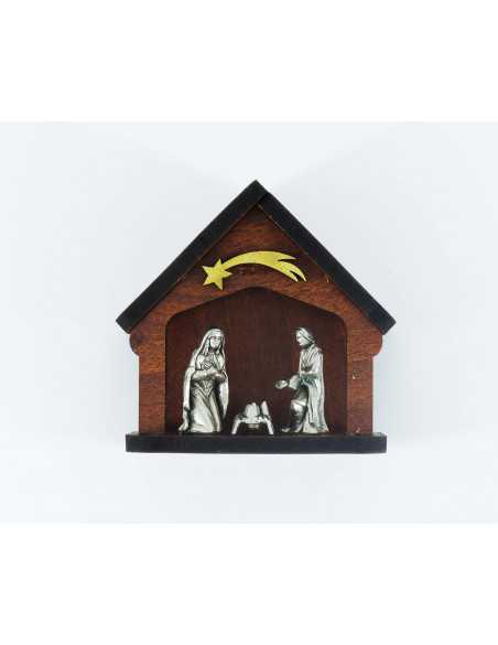 Crèche bois et métal