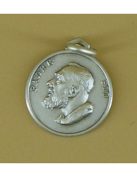 Médaille du saint Padre Pio en argent