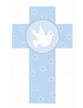 Croix enfantine Colombe bleue