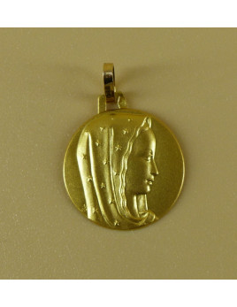Médaille de la Vierge au voile étoilé en or 18 carats