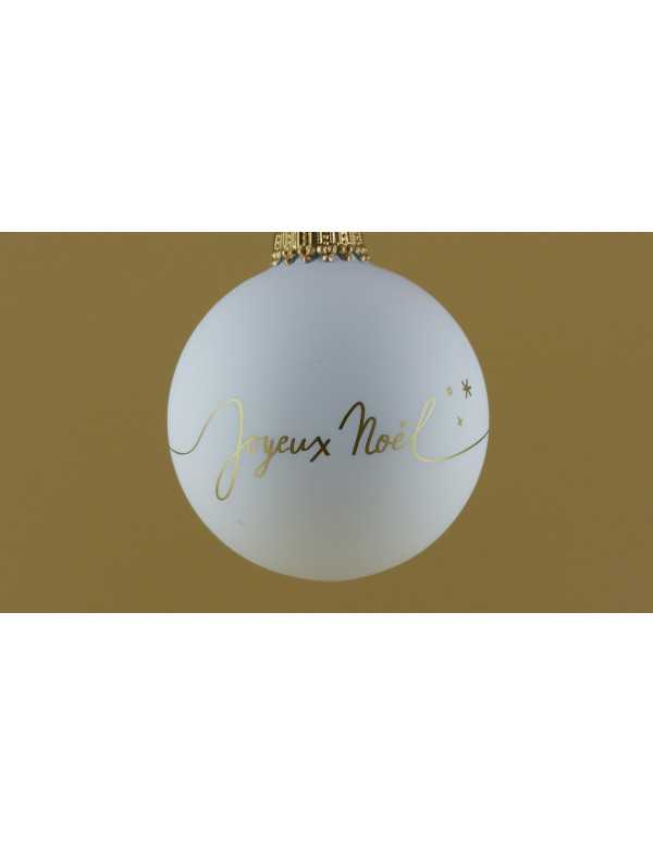3 boules de Noël en verre