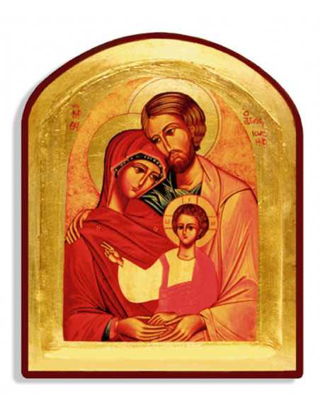 Véritable icône Byzantine de la Sainte Famille