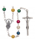 Missionary rosary - mother-of-pearl imitation