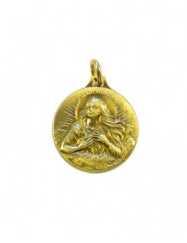 Jolie médaille en bronze de sainte Marie-Madeleine. 2.3 cm