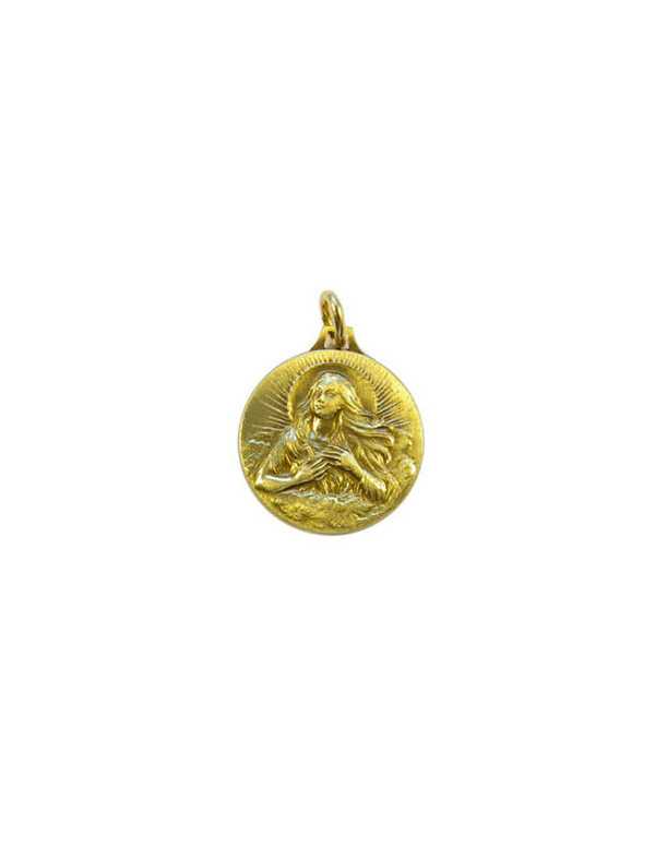 Jolie médaille en bronze de sainte Marie-Madeleine. 2.3 cm