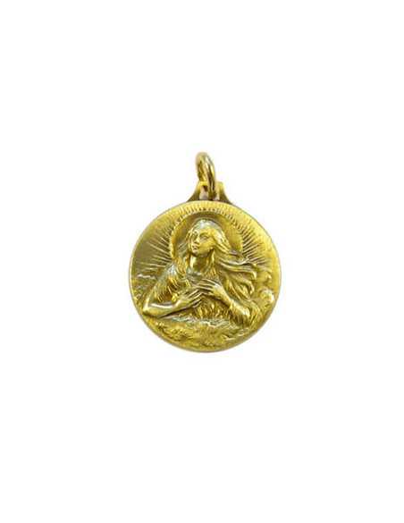 Jolie médaille en bronze de sainte Marie-Madeleine. 2.3 cm