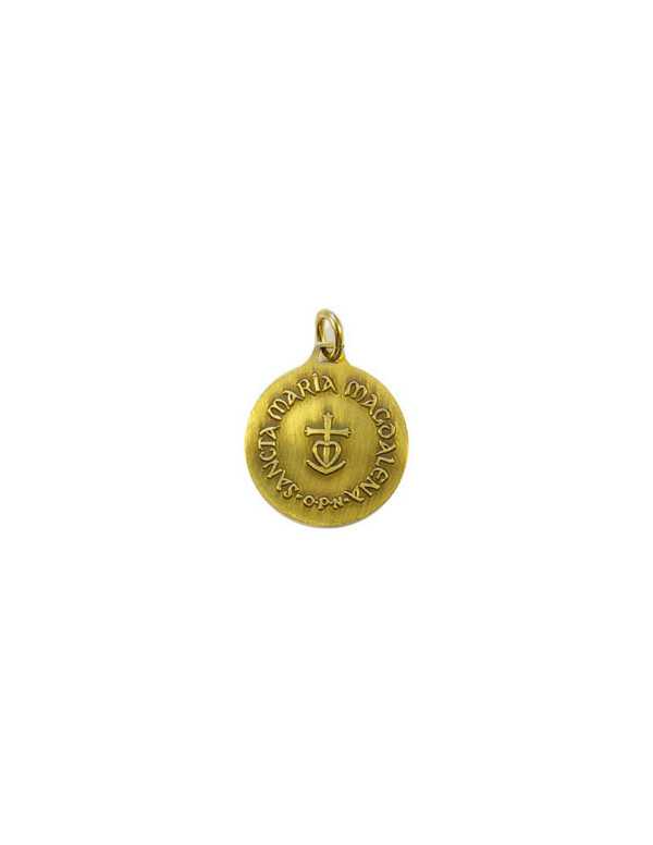Médaille Sainte Marie-Madeleine en laiton patiné
