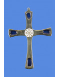 Croix en bronze Alpha et Omega