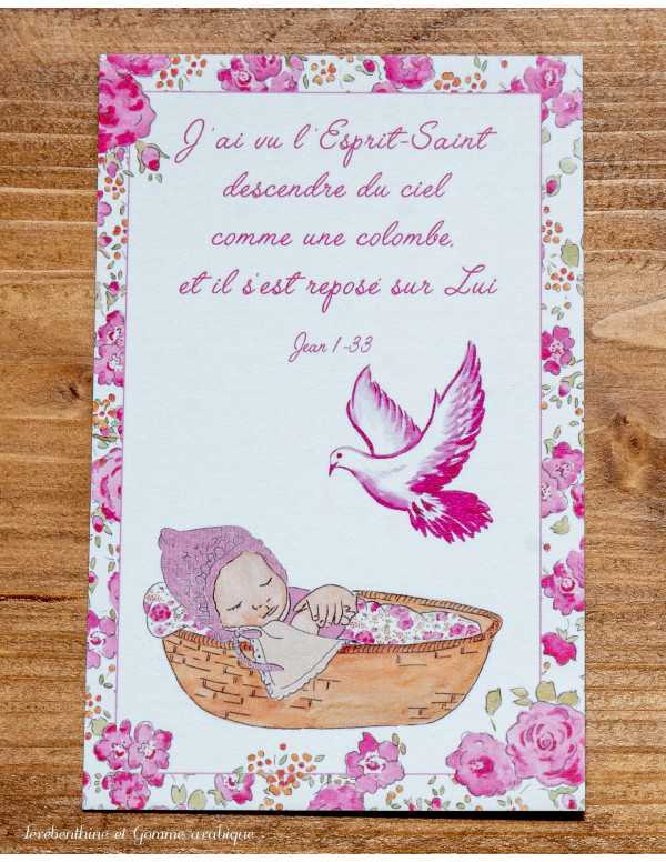 J'ai vu l'Esprit-Saint... Jean I-33 (rose)