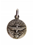 Médaille du Saint-Esprit en métal argenté 18 mm