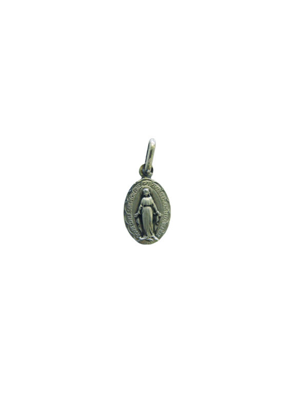 Médaille Vierge miraculeuse festonnée en argent 925/1000