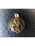 Médaille Vierge de Botticelli en plaqué or