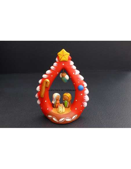 Crèche du Pérou en terre cuite - 3 couleurs au choix