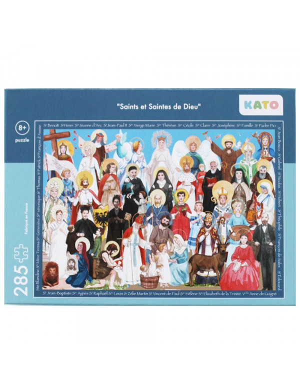 Joli puzzle pour enfants à partir de 8 ans représentant les saints au Ciel