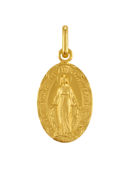 Médaille Miraculeuse festonnée en laiton - 19 mm
