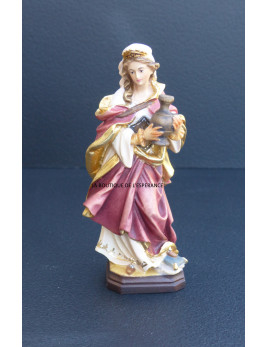 Très jolie statue de Sainte Marie-Madeleine en bois peint