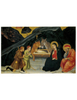 L'adoration des bergers - Taddeo di Bartolo - carte double