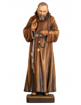 Painted wooden statue of Padre Pio