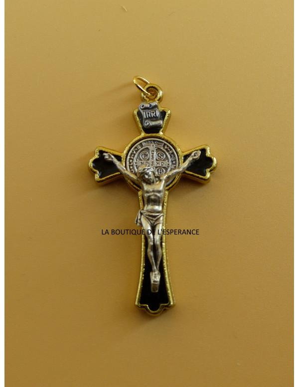 Croix de saint Benoît - pendentif 5 cm
