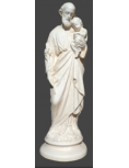 Statue en plâtre de Saint Joseph d'Alexandrie - 19 cm