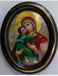 Médaillon icône -  Vierge et l'Enfant