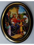 Médaillon icône - Jésus bénissant les enfants