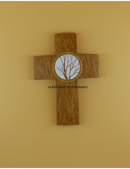 Croix arbre de vie en bois
