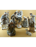 Nativity scene in resin - 11 figurines