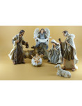 Nativity scene in resin - 11 figurines